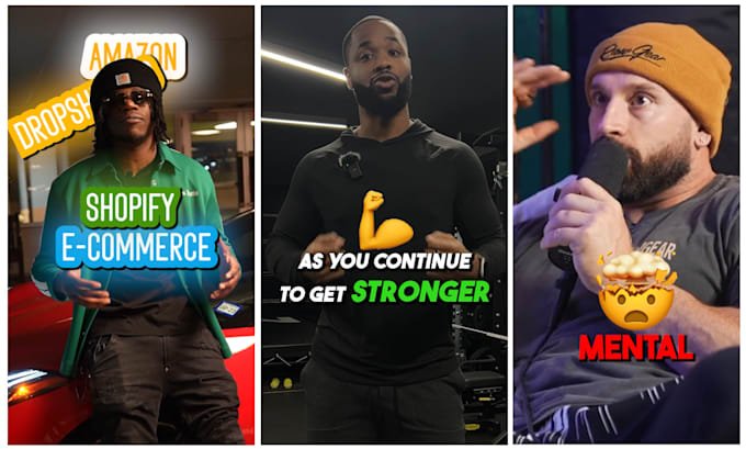 I will do instagram reels, youtube shorts and tiktok video editing